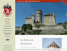 Tablet Screenshot of chateaudemontrottier.com